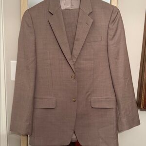 Merona Gray Brown Pinstripe Full Suit